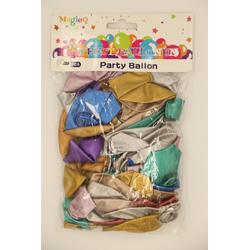MagieQ Metallic Ballonnen 50 stuks (Gemenged Kleuren) Feest|Party|Kinderfeesje|Decoratie|Versiering